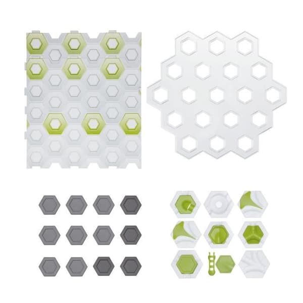GraviTrax Construction expansionsset - STEM byggspel - Kreativ marmorkörning - Ravensburger 28 stycken - från 8 år gammal