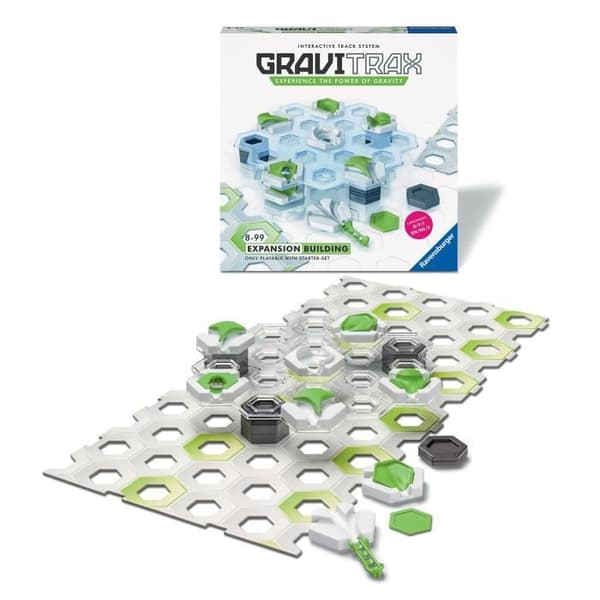 GraviTrax Construction expansionsset - STEM byggspel - Kreativ marmorkörning - Ravensburger 28 stycken - från 8 år gammal
