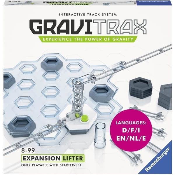 GraviTrax Elevator Expansion Set - STEM Construction Game - Creative Marble Run - Ravensburger 27 stycken - Ålder 8 och uppåt