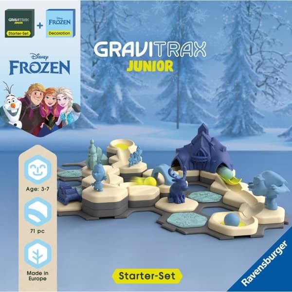 Gravitrax Junior Startpaket Frost, Kulbanor, 71 delar, Ravensburger 73385, Från 3 år
