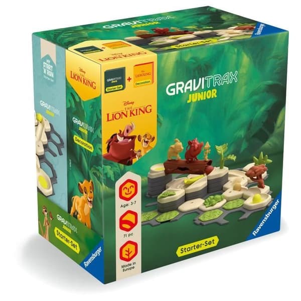 Gravitrax Junior Startset Le Roi Lion, Kulbanor, 71 delar, Från 3 år, 73437, Ravensburger