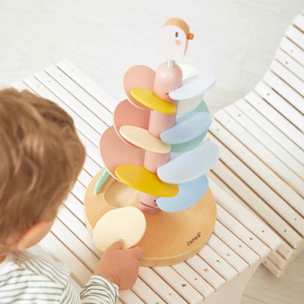 "Descendeur Oiseau - Janod - Sweet Cocoon - 36 cm - Byggset - Blandat 3 år"