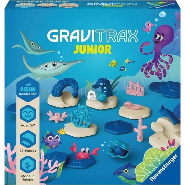 GraviTrax JUNIOR Ocean dekorationsförlängningsset - 00027400 - Marmorkretsar - från 3 år