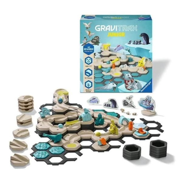GraviTrax JUNIOR - Startset My Ice World - RAVENSBURGER - Marmorbana för barn - 100 stycken