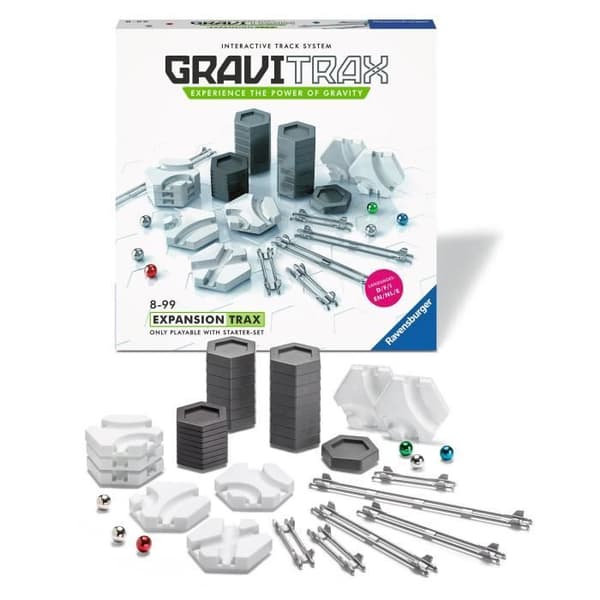 GraviTrax Rails expansionsset - STEM konstruktionsspel - Kreativ marmorbana - Ravensburger 44 delar - från 8 år