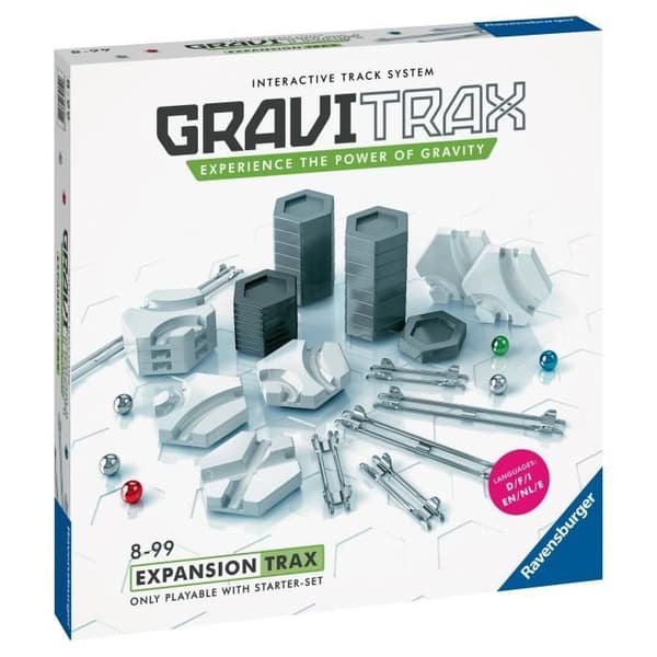 GraviTrax Rails expansionsset - STEM konstruktionsspel - Kreativ marmorbana - Ravensburger 44 delar - från 8 år