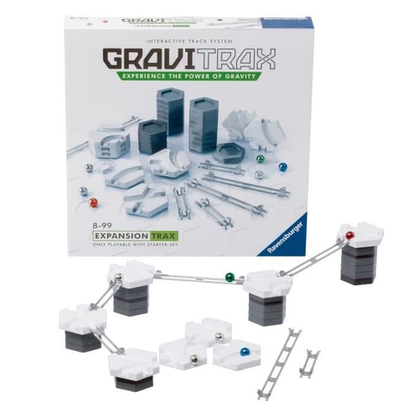 GraviTrax Rails expansionsset - STEM konstruktionsspel - Kreativ marmorbana - Ravensburger 44 delar - från 8 år
