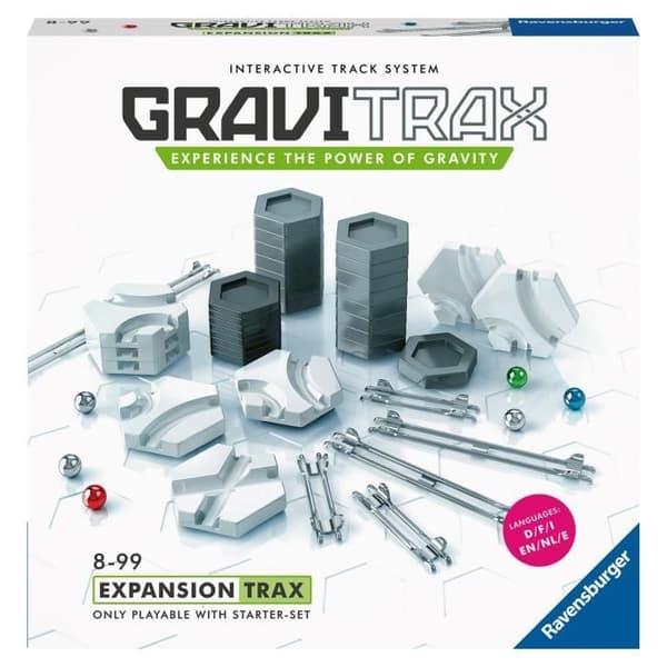 GraviTrax Rails expansionsset - STEM konstruktionsspel - Kreativ marmorbana - Ravensburger 44 delar - från 8 år