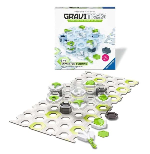 GraviTrax Construction expansionsset - STEM byggspel - Kreativ marmorkörning - Ravensburger 28 stycken - från 8 år gammal
