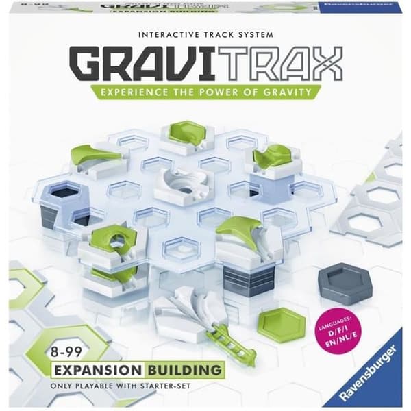 GraviTrax Construction expansionsset - STEM byggspel - Kreativ marmorkörning - Ravensburger 28 stycken - från 8 år gammal