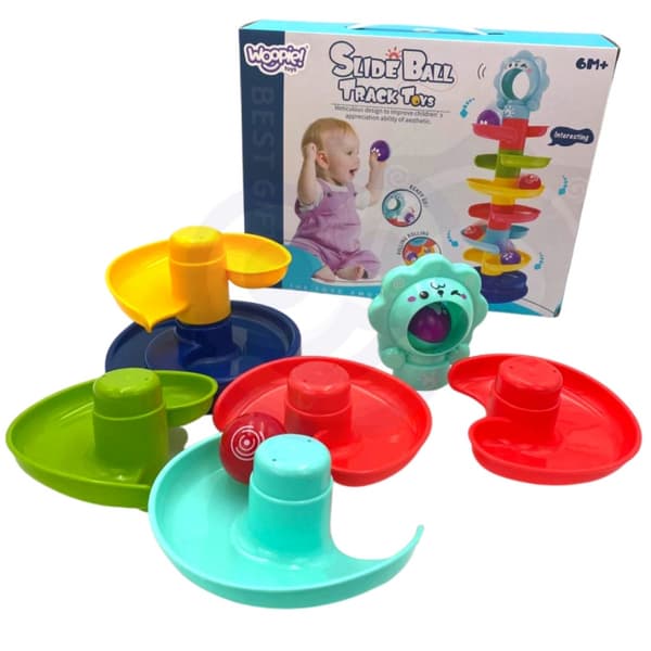 WOOPIE BABY Ball Track Spiral Sæt + 2 Bolde