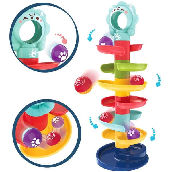 WOOPIE BABY Ball Track Spiral Sæt + 2 Bolde