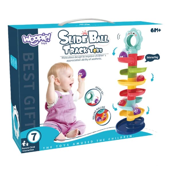 WOOPIE BABY Ball Track Spiral Sæt + 2 Bolde