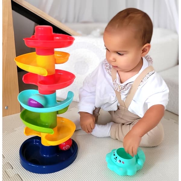 WOOPIE BABY Ball Track Spiral Sæt + 2 Bolde