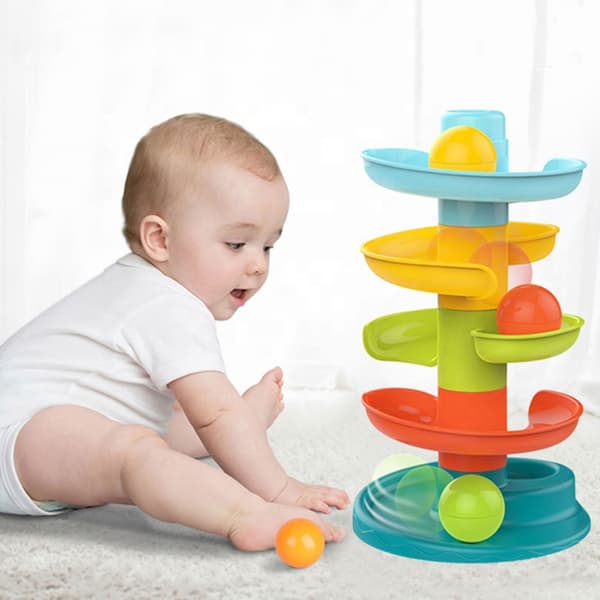WOOPIE BABY Kulbana Spiralset + 3 Bollar - Regelbunden