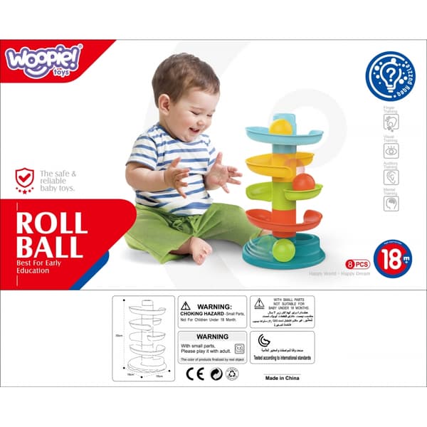 WOOPIE BABY Kulbana Spiralset + 3 Bollar - Regelbunden