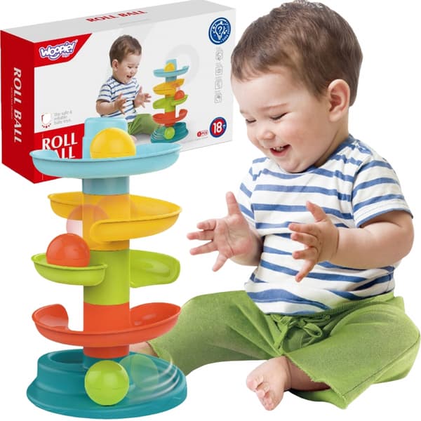 WOOPIE BABY Kulbana Spiralset + 3 Bollar - Regelbunden