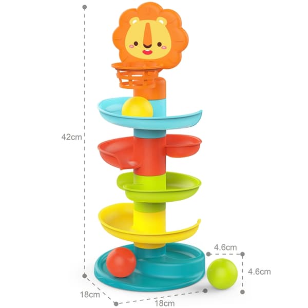 WOOPIE BABY Bollbana med Rullande Bollar Torn