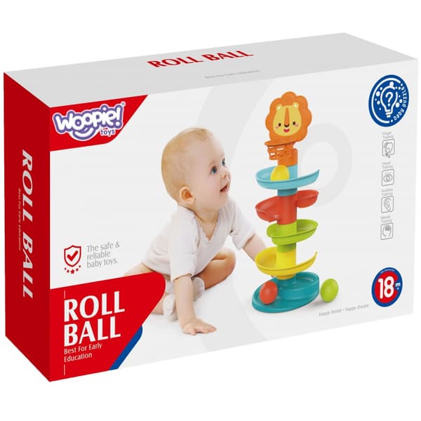 WOOPIE BABY Bollbana med Rullande Bollar Torn