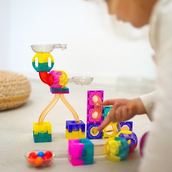 WOOPIE magnetisk blokkugle slidbane – 89 stykker