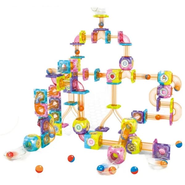 WOOPIE magnetisk blokkugle slidbane – 89 stykker