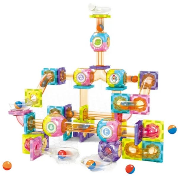 WOOPIE magnetisk blokkugle slidbane – 89 stykker