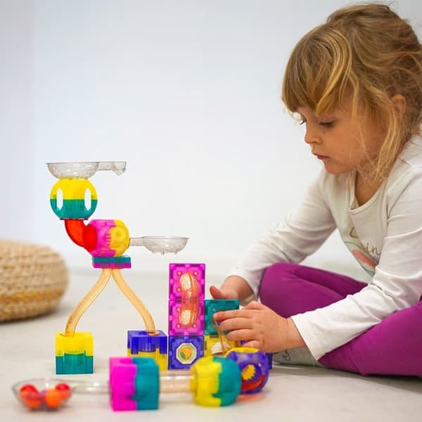 WOOPIE magnetisk blokkugle slidbane – 89 stykker