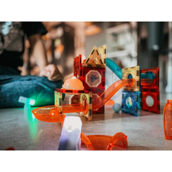 WOOPIE Magnetiska Byggklossar Kulbana med Ljus – 75 delar