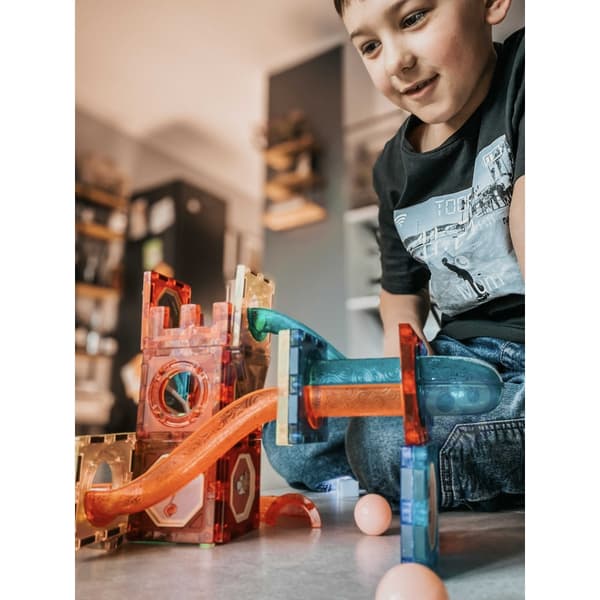 WOOPIE Magnetiska Byggklossar Kulbana med Ljus – 75 delar