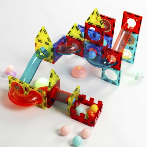 WOOPIE Magnetiska Byggklossar Kulbana med Ljus – 75 delar