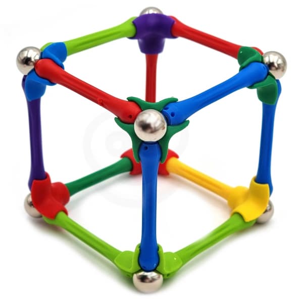 WOOPIE Magnetiske byggeklodser Kreativt puslespil 180 brikker