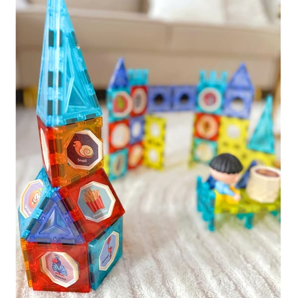 WOOPIE Magnetiske Byggeklodser Slot – 98 stykker