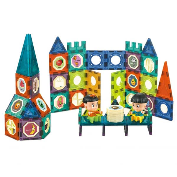 WOOPIE Magnetiske Byggeklodser Slot – 98 stykker