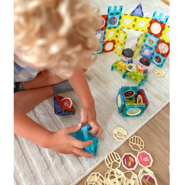 WOOPIE Magnetiske Byggeklodser Slot – 98 stykker