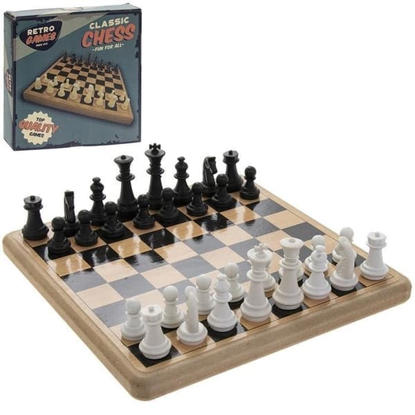 Sällskapsspel Retro Schack Spel i Trä