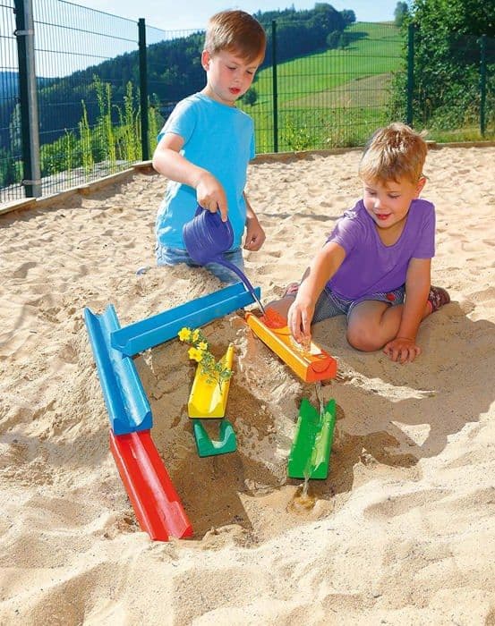 Träleksak - ERZI - Water and Marble Run - För barn från 3 år och uppåt - Inomhus