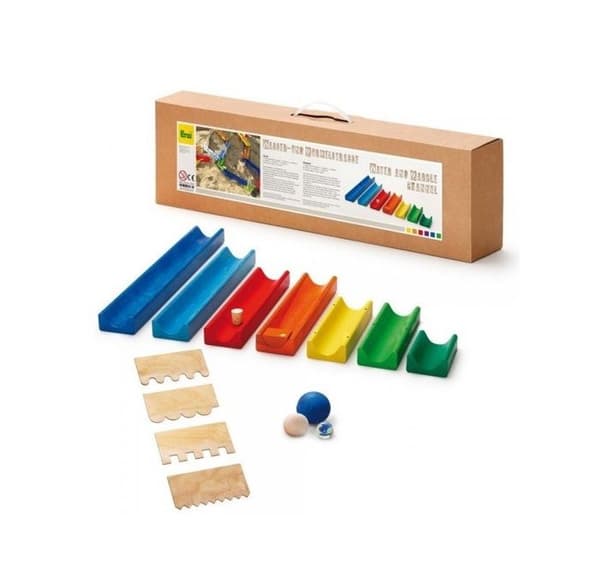 Träleksak - ERZI - Water and Marble Run - För barn från 3 år och uppåt - Inomhus