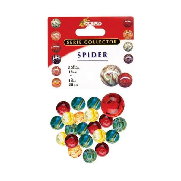 Marmorkrets - KIM PLAY - 20 spindelkulor och 1 keps - Inomhus - Blandat - Från 3 år