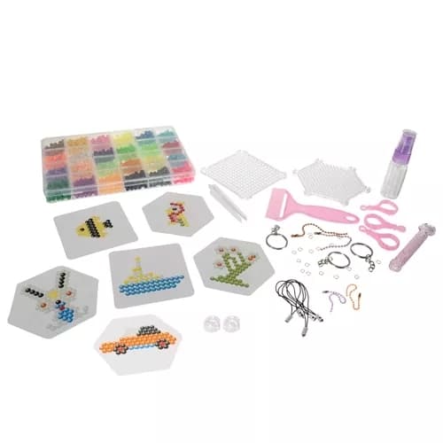 Vandperler 2800 stk - 24 farver med skabeloner