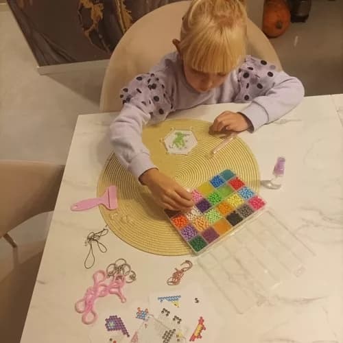 Vandperler 2800 stk - 24 farver med skabeloner