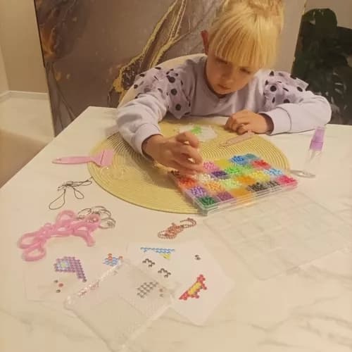 Vandperler 2800 stk - 24 farver med skabeloner