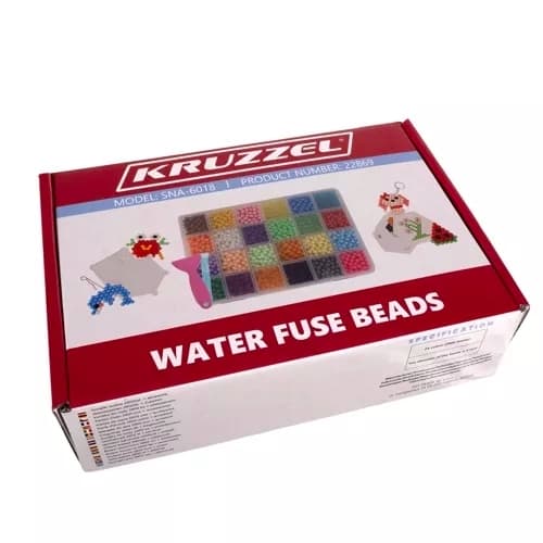 Vandperler 2800 stk - 24 farver med skabeloner