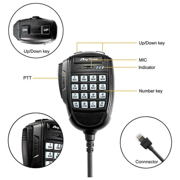 Anytone Vhf/uhf-radiostation At-779uv Svart