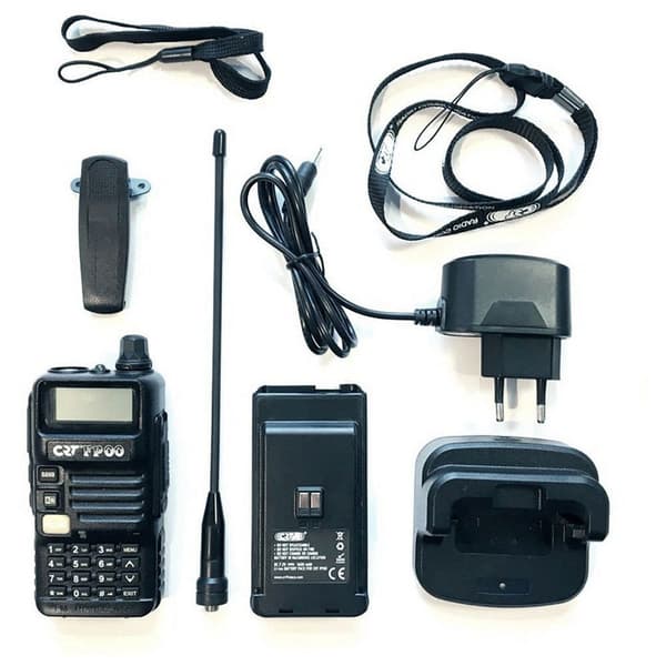Crt Fp 00 Vhf/uhf Vhf/uhf Radiostation Hvid,Sort