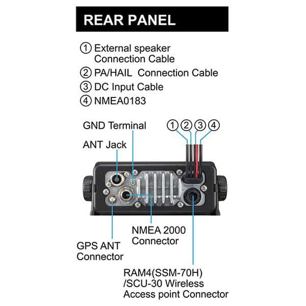 Standard Horizon Radiostation Vhf Gx2400gps/e Sort