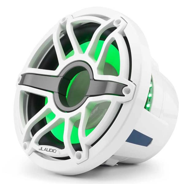 Jl Audio M M6-10ib-s-gwgw-i-4 6 Marin Subwoofer Med Transflektiv Led Belysning Vit 250W
