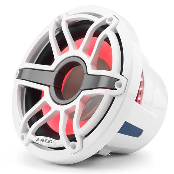 Jl Audio M M6-10ib-s-gwgw-i-4 6 Marin Subwoofer Med Transflektiv Led Belysning Vit 250W