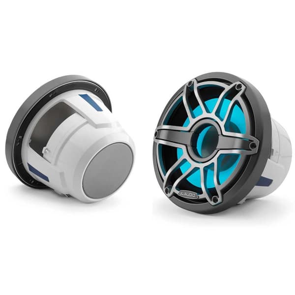 Jl Audio M6-8ib-s-gmti-i-4 M6 Marine Subwoofer Sport Transflektiivisellä Led-valaistuksella Valkoinen,Sininen,Harmaa 200W