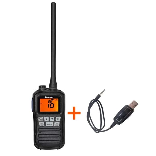 Meri-VHF-radio, IP67-vesitiivis, käsikäyttöinen kelluva muotoilu, RS-25M-USB