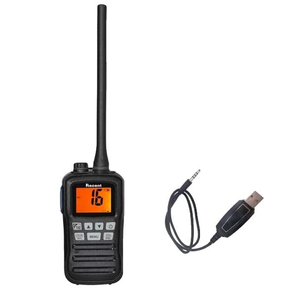 Marin VHF-radio, IP67-vattentät, flytande design för handhållning, RS-25M-USB